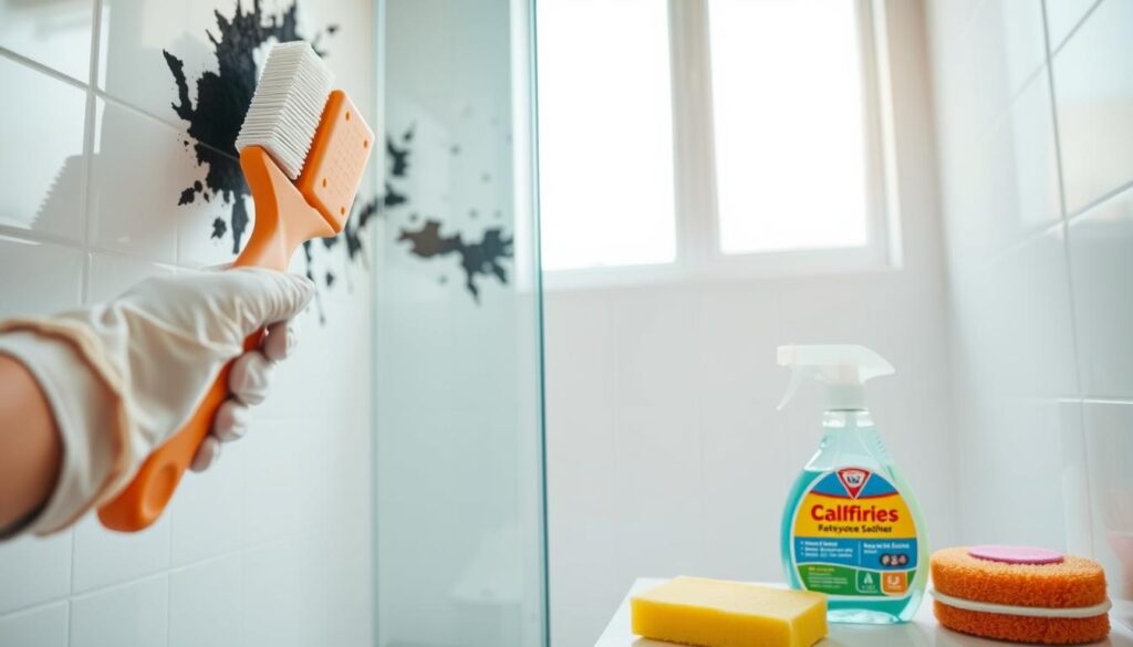 schimmel in der dusche entfernen