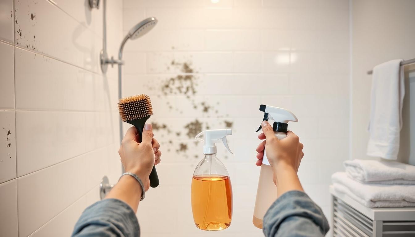 schimmel in der dusche entfernen