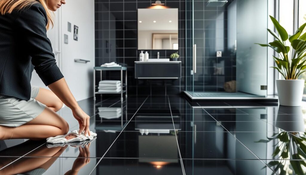 schwarze Fliesen reinigen schwarze Fliesen reinigen