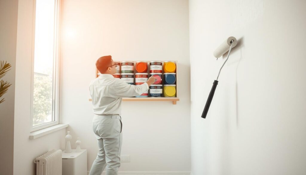 wand streichen technik