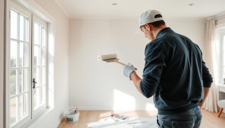 wand streichen technik